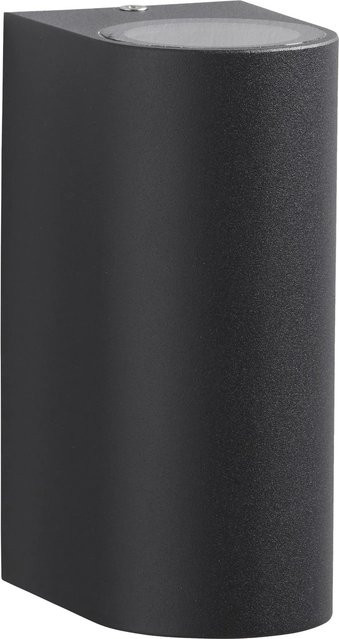 Telefunken LED-Wandleuchte 2er-Set Anthrazit für Garten, Balkon und Terrasse mit IP44 Schutzklasse und GU10 Fassung - Bild 1