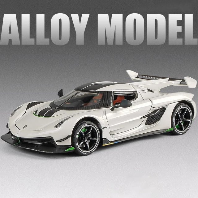 Linyi toy car Jesko Sportwagen Modell, 1:24, mit Licht und Sound, ab 14 Jahren - Bild 1
