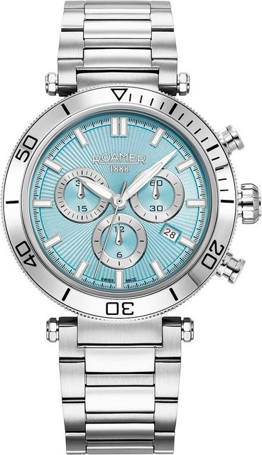 Roamer Chronograph, Edelstahl, Quarz, 43 mm, Herren - Bild 1