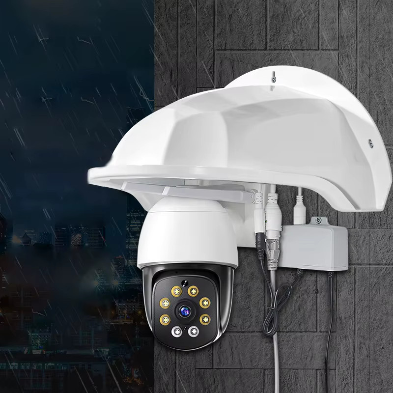 KOQZM Wasserdichte Schutzhülle für CCTV Turret Dome Überwachungskameras in Weiß (YY30) - Bild 2