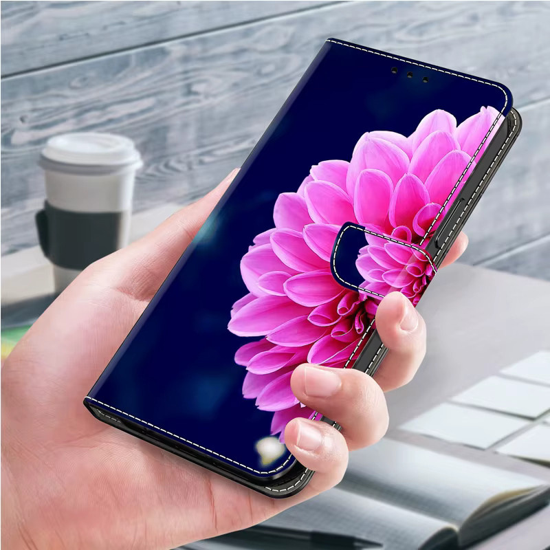 3D Magnetische Leder-Brieftasche als Flip-Case für Samsung Galaxy S24 S23 S22 S21 S20 S10 S9 S8 Ultra Plus FE in Multicolour - Bild 2