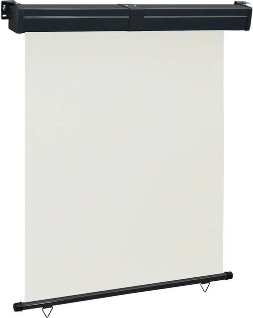 vidaXL Balkon-Seitenmarkise aus Polyester in Creme, B/H: 145 x 250 cm - Bild 1