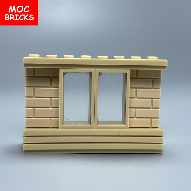 Yiran toy Kit MOC Steine Schiebefenster, Zubehör, hellbraun, ab 6 Jahren - Bild 1