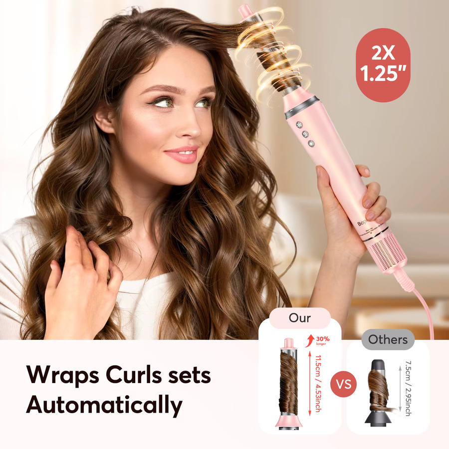 BOPCAL Air Styler Wrap, 5-in-1, pink - Bild 3