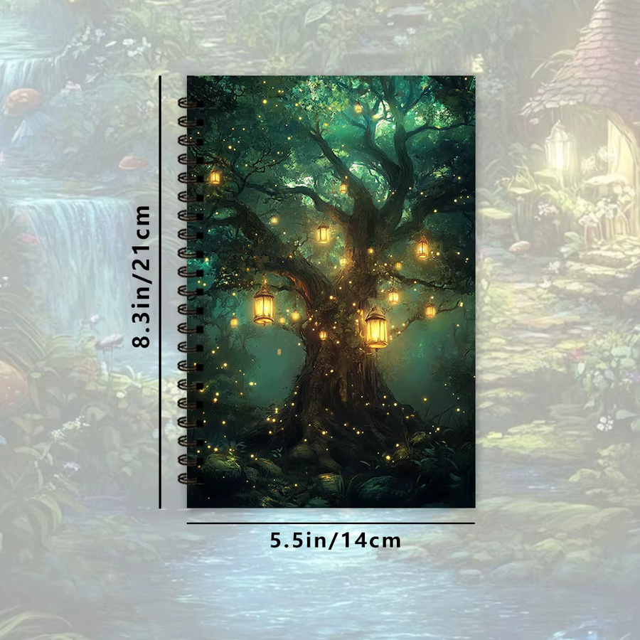 Notizbuch Verzauberter Wald mit linierte Seiten und Softcover in Multicolor für Damen und Herren - Bild 2