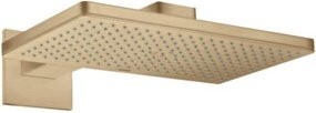 Hansgrohe Axor Kopfbrause Rain Square in Brushed Brass mit Anti-Limescale Funktion, B: 46 cm, T: 30 cm - Bild 1