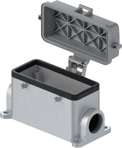 Wieland Electric Gehäuseunterteil 70.343.1635.1 in Grau aus Aluminium - Bild 1