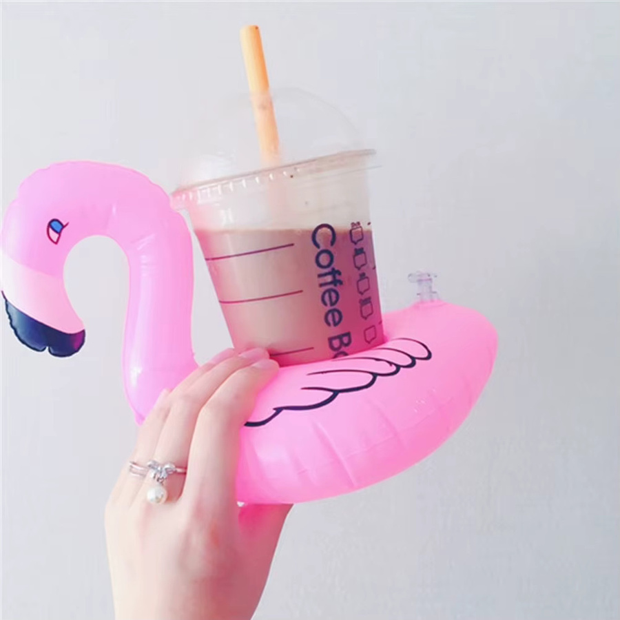 Aufblasbarer Getränkehalter in Pink für Pool und Strand - Bild 2