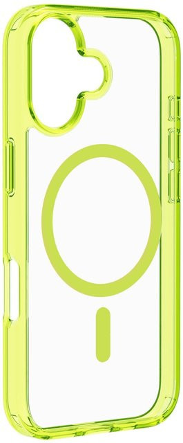 Iconic MAG MagSafe Case für Apple iPhone 17 in Lime Green Transparent - Bild 1