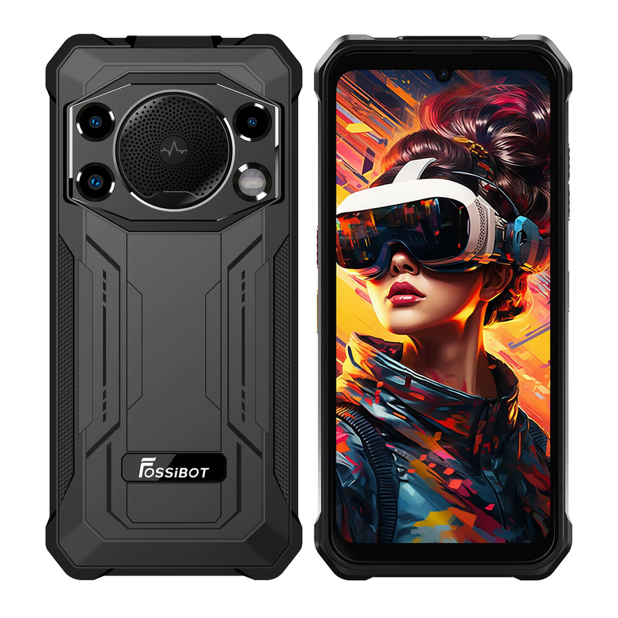FOSSiBOT F110L 4G Outdoor-Smartphone in Schwarz mit 6,75 Zoll Display, 8(4+4)GB RAM, 128GB ROM, 10000mAh Akku, 50MP+8MP Kamera und 128dB Lautsprecher - Bild 6