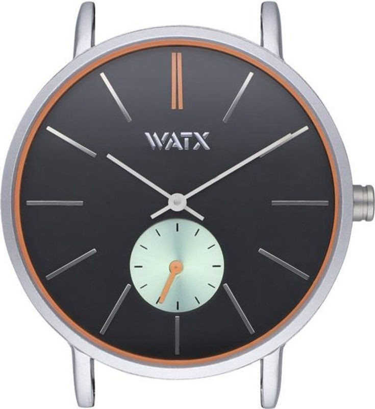 Watxandco Damenarmbanduhr Wxca1024 in Schwarz und Silber mit rundem Gehäuse aus Metall und Glas im minimalistischen Design - Bild 1