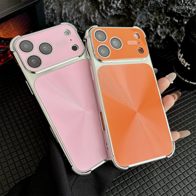 szHAIyu Glitzernde Handyhülle mit Galvanik-Viereck-Anti-Fall-Rüstung und Objektiv-Kamera-Schutz für iPhone 16, 15, 14, 13 Pro Max in Schwarz - Bild 1