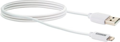 SCHWAIGER Apple Lightning Ladekabel USB-A auf Lightning, Weiß, 2,0 m - Bild 1