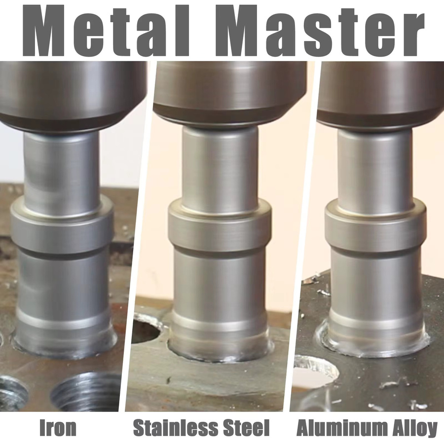 Vearter 15-teiliges Hartmetall-Lochsägen-Set aus Stahl, TCT-Bohrer für Metall, Edelstahl, Gusseisen und Aluminium, Farbe Silber, Durchmesser 16–75 mm - Bild 3
