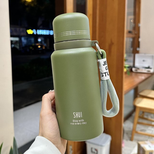 Yiran Health & Beauty Isolierbecher aus Edelstahl mit Deckel, 600 ml, verschiedene Farben - Bild 1