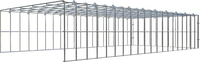 Gabiona C-Ring Anbaukorb Typ 4 in Silbergrau, Maschenweite 5 x 10 cm, B/H/T: 20 x 100 x 50 cm - Bild 1