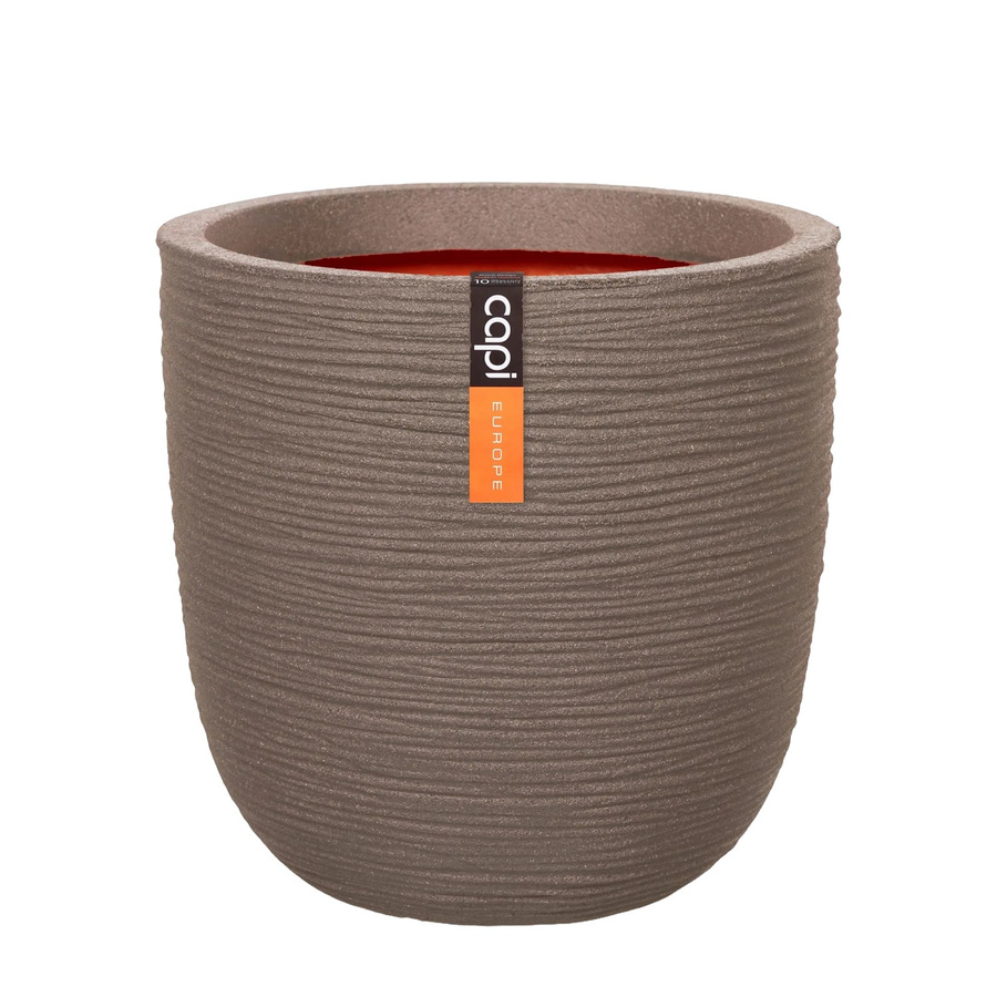 Capi Europe Blumentopf Kugel Rib NL in Taupe, Durchmesser: 35 cm, Höhe: 34 cm - Bild 2