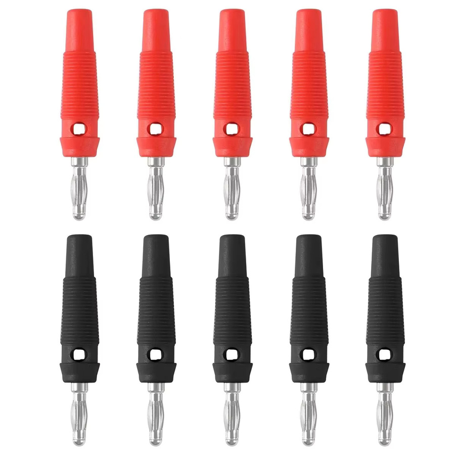 AOKIN 10 Stück 32A Hochstrom Bananenstecker Männlich 4mm Schraubbar Stapelbar Multicolour Audio-Lautsprecherkabel-Verbinder für Audiogeräte - Bild 5