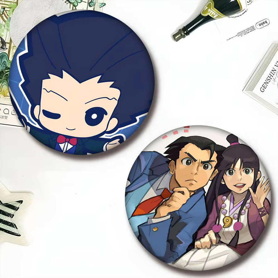 Ace Attorney Brosche, Emaille-Pin, rund - Bild 3