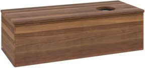 V&B Waschtischunterschrank Antao mit Beleuchtung ohne Frontstruktur, Farbe Walnut, B/T/H: 120 x 50 x 36 cm - Bild 1