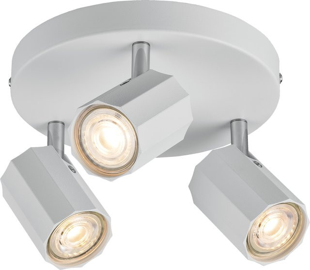 LIVARNO HOME Schienenleuchte mit 3 neigbaren und schwenkbaren LED-Spots in Mattweiß - Bild 1