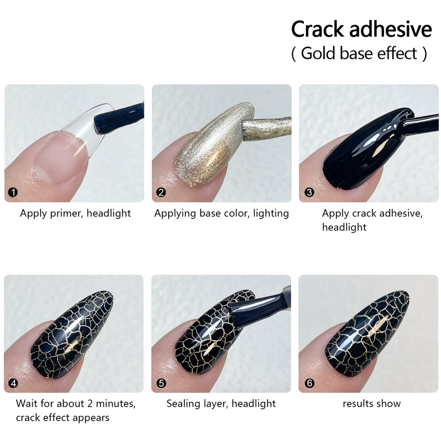 Misscheering Crackle Gel Nagellack, 02, Glänzend - Bild 5