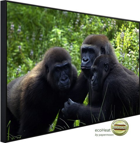 papermoon Infrarotheizung EcoHeat Gorilla mit Matt-Effekt in Bunt, App-Steuerung und Überhitzungsschutz - Bild 1
