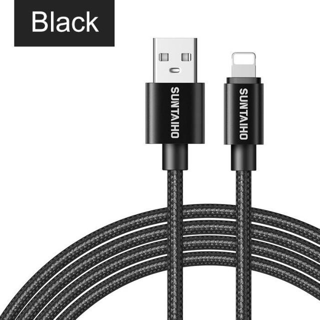 EF Connect USB-C Ladekabel für iPhone in Schwarz, Länge: 1 m, 2.4A Datenkabel - Bild 1