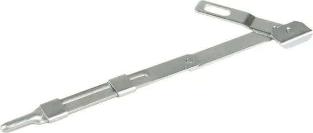 FeNau Torriegel aus Stahl, galvanisch verzinkt, Farbe: Silber, Länge: 450 mm, zum Anschweißen - Bild 1