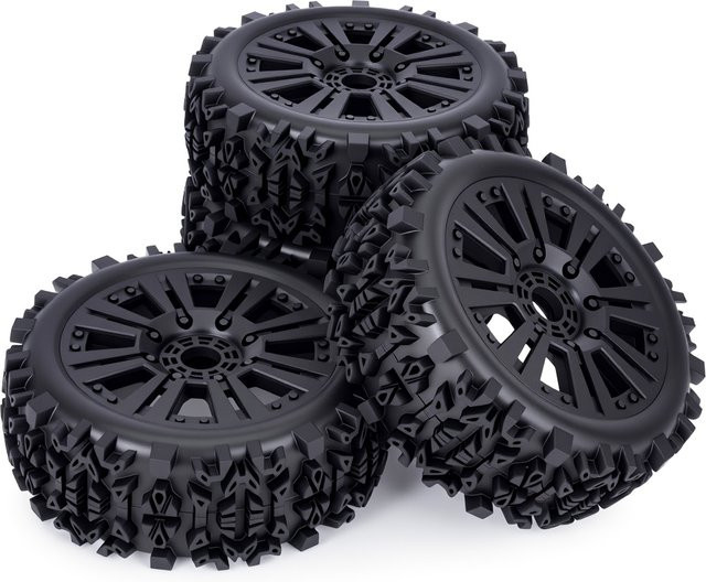 MALOM RC Off-Road Buggy Räder Reifen, 4-teiliges Set, 17mm Sechskant - Bild 1