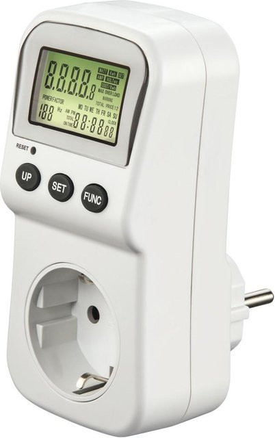 Hama Energiekostenmessgerät mit LCD-Anzeige und digitalem Stromzähler für die Steckdose (00223561) - Bild 1