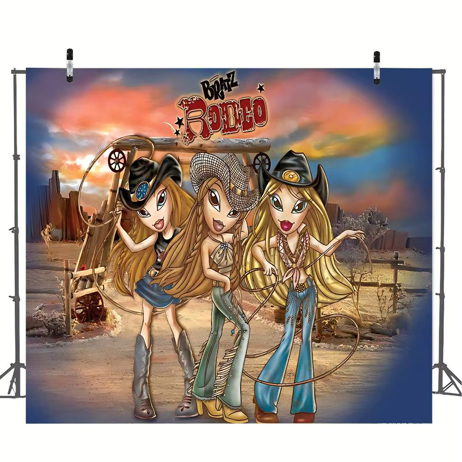 Beast Kingdom Retro Stoff-Fotohintergrund in Multicolour für Party und Dekoration B/H: 70 x 70 cm - Bild 3
