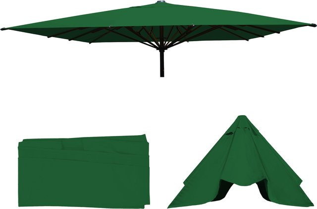 Ersatz-Bezug für MCW Gastronomie Sonnenschirm D20 aus Polyester, Dunkelgrün, Durchmesser: 7,2 m - Bild 1