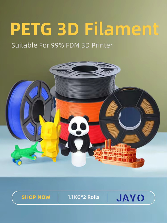 JAYO PETG Filament 1,75 mm transparent, 4 Rollen für FDM 3D-Drucker und 3D-Stifte - Bild 5
