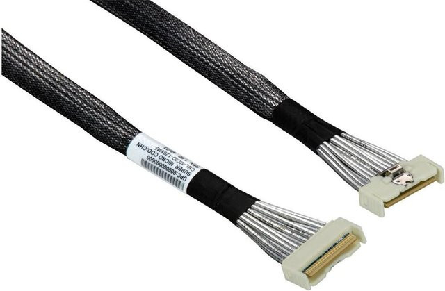 Supermicro MCIO x8 Storage Kabel CBL-MCIO-1265M5 STR zu STR in Schwarz, Länge: 65 cm - Bild 1