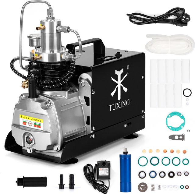 TUXING Elektrischer PCP Hochdruck-Kompressor 300 Bar 4500 Psi für Tauchtanks und PCP Gewehre 220V TXES021 - Bild 1