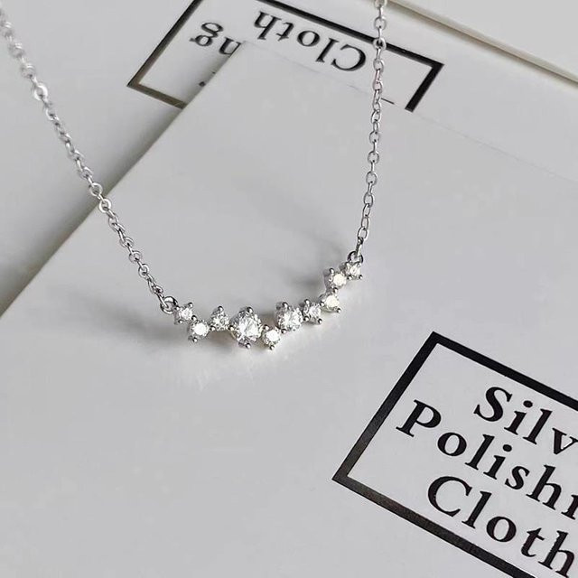 Lucky Star Jewelry Halskette 925 Silber, Zirkonia, Damen - Bild 1