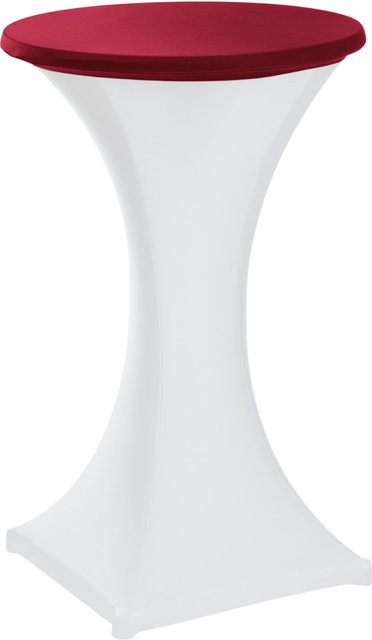 ERWIN M. Tischplattenüberzug Grace für Stehtische, rund, bordeaux, Durchmesser: 80 cm - Bild 1