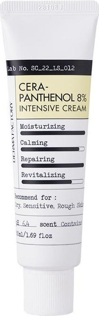 DERMA FACTORY Cera-Panthenol 8% Intensivcreme, 50 ml, Empfindliche Haut - Bild 1