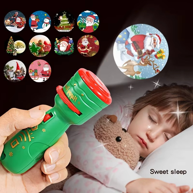 GGbell Weihnachts-Projektor-Taschenlampe Lernspielzeug mit 21 Mustern - Bild 1