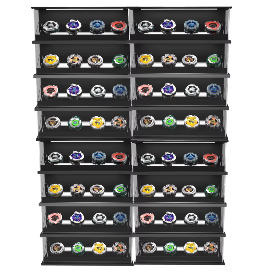 beyscollector MFB BX BB Acryl-Vitrine, mit Lichtern, stapelbar, weiß - Bild 4