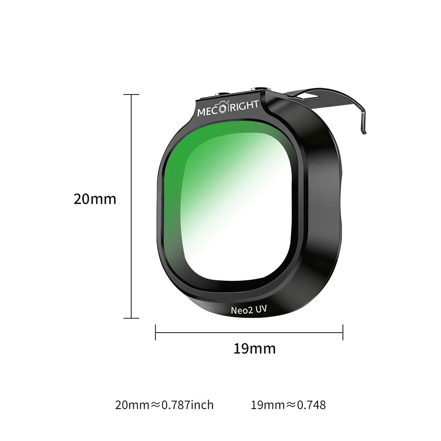 Mecoright Professionelles Kameraobjektivfilter-Set für DJI NEO 2 Drohne in Schwarz mit ND, CPL, UV, Black Mist und Anti-Light Pollution Filtern - Bild 2