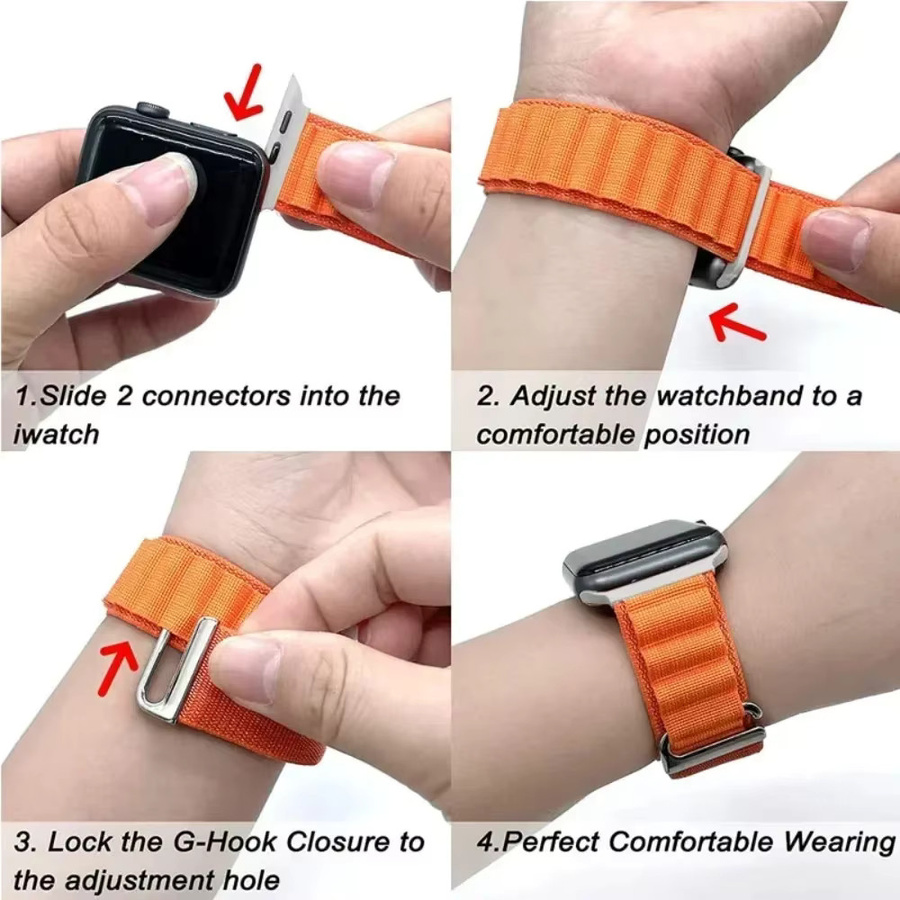 Alpine Loop Uhrenarmband, Sport-Nylon, Unisex - Bild 5