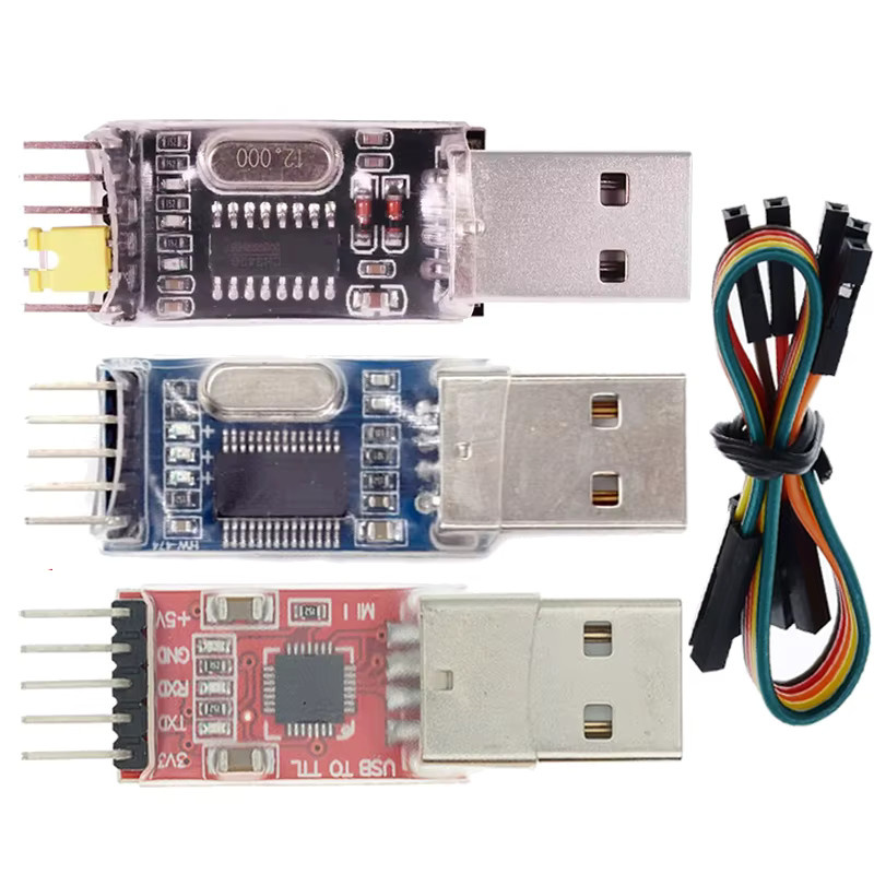 3er-Set USB zu TTL Module mit PL2303HX, CP2102 und CH340G für Arduino und UART-Anwendungen von Si Tai&SH - Bild 1