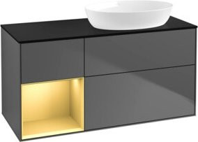 V&B Waschtischunterschrank Finion in Anthrazit lackiert, Breite: 120 cm, Tiefe: 50,1 cm, Höhe: 50,1 cm - Bild 1