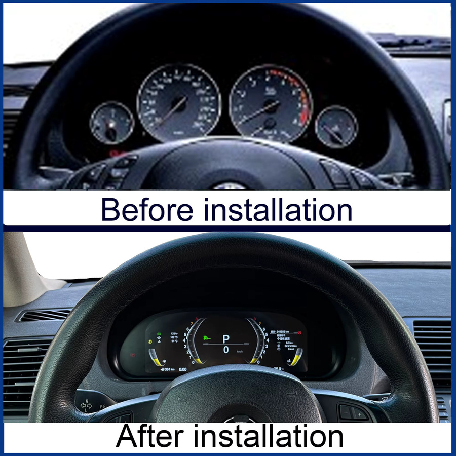 Digitales Instrumentencluster mit kabellosem CarPlay für BMW X5 E53, E39, E38 (1999-2006), 10,25 Zoll, Schwarz - Bild 2