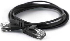 wantec UTP-Patchkabel Cat.6A Ethernet/LAN RJ45 Schwarz 3,0 m - Bild 1