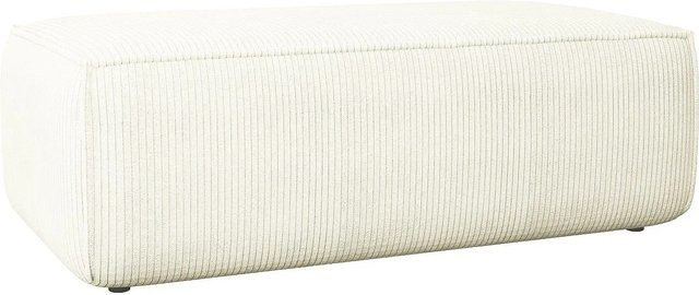 Vente-unique Sitzhocker Amelia Weiß Cord Breite: 102 cm - Bild 1