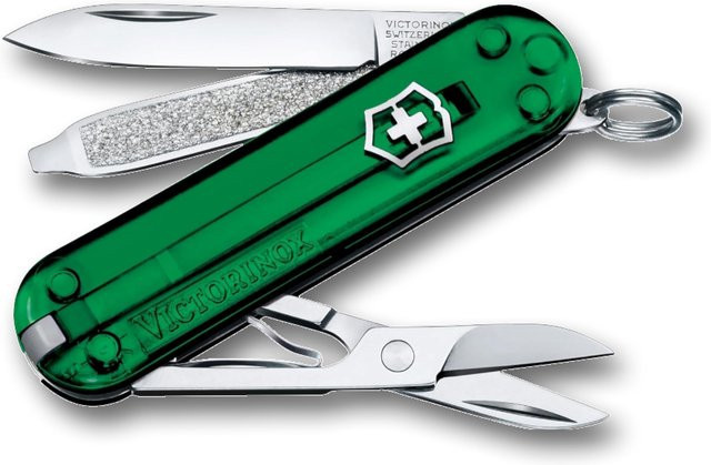 Victorinox Classic SD Schweizer Taschenmesser Sonderedition Grün Transluzent aus Edelstahl - Bild 1