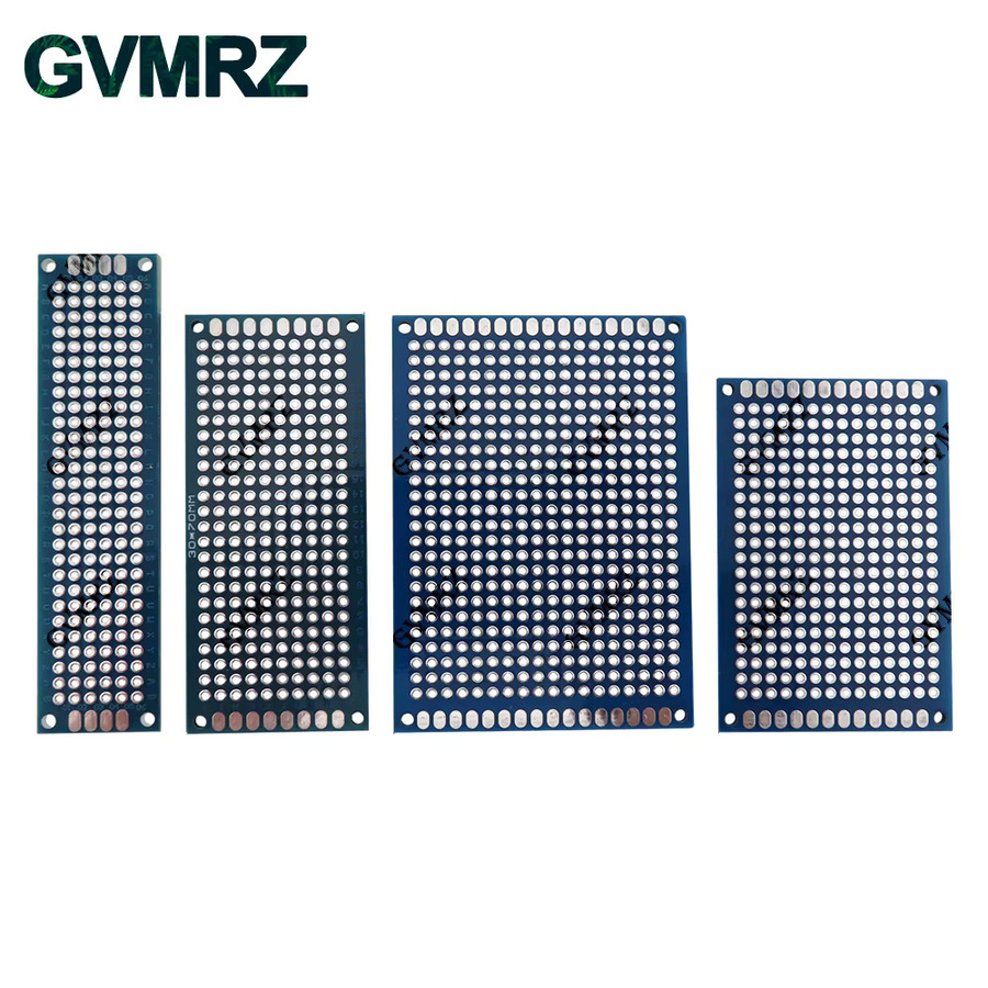 4 Stück PCB-Prototypenplatinen in Blau für Arduino und DIY-Elektronikprojekte, verschiedene Größen: B/T/H: 2 x 8 cm, 3 x 7 cm, 4 x 6 cm und 5 x 7 cm - Bild 2